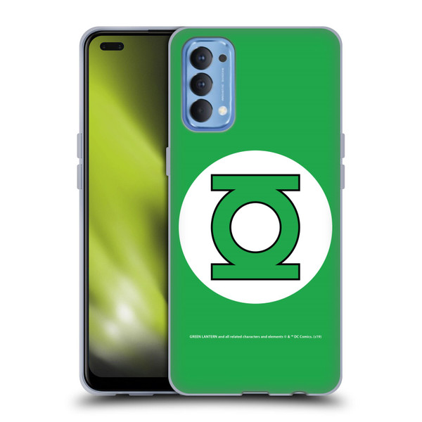 Green Lantern DC Comics Logos Classic Soft Gel Case for OPPO Reno 4 5G