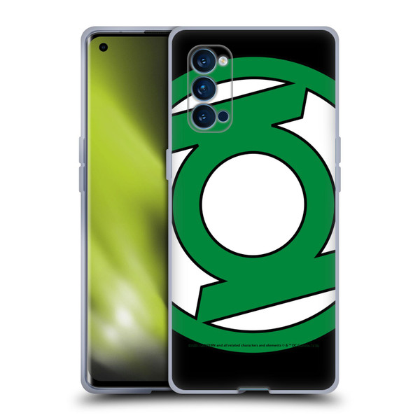 Green Lantern DC Comics Logos Oversized Soft Gel Case for OPPO Reno 4 Pro 5G