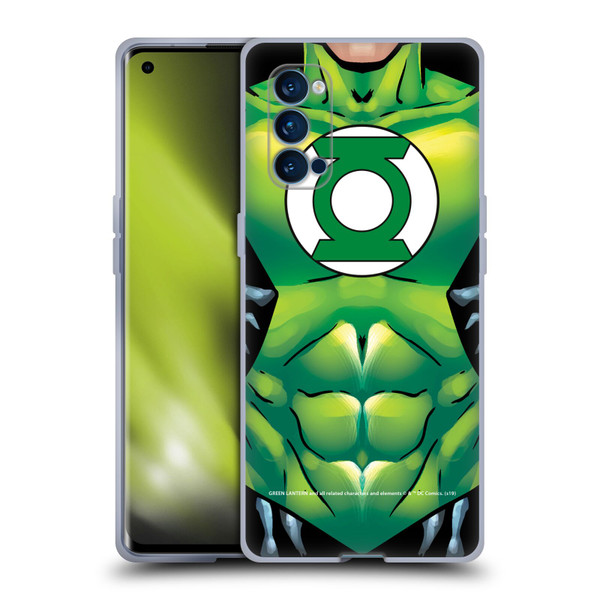 Green Lantern DC Comics Logos Uniform Soft Gel Case for OPPO Reno 4 Pro 5G