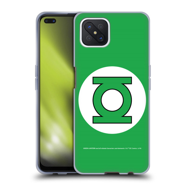 Green Lantern DC Comics Logos Classic Soft Gel Case for OPPO Reno4 Z 5G
