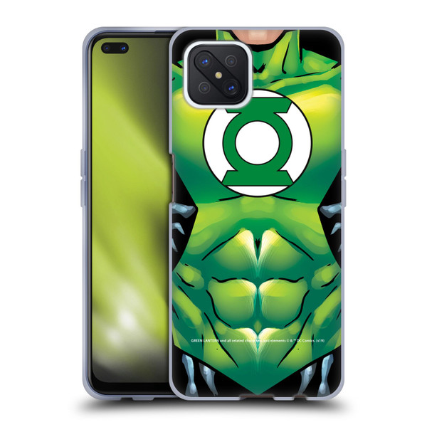 Green Lantern DC Comics Logos Uniform Soft Gel Case for OPPO Reno4 Z 5G