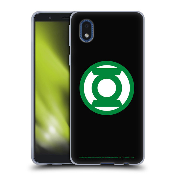 Green Lantern DC Comics Logos Black Soft Gel Case for Samsung Galaxy A01 Core (2020)