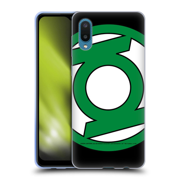 Green Lantern DC Comics Logos Oversized Soft Gel Case for Samsung Galaxy A02/M02 (2021)