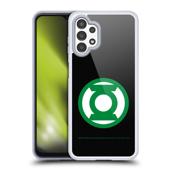 Green Lantern DC Comics Logos Black Soft Gel Case for Samsung Galaxy A13 (2022)