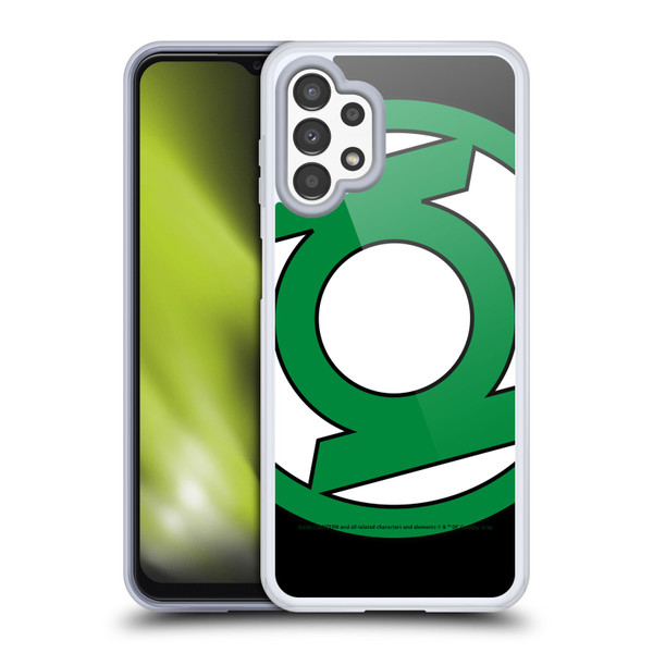Green Lantern DC Comics Logos Oversized Soft Gel Case for Samsung Galaxy A13 (2022)