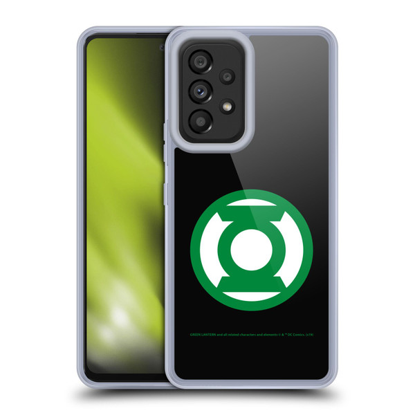 Green Lantern DC Comics Logos Black Soft Gel Case for Samsung Galaxy A53 5G (2022)