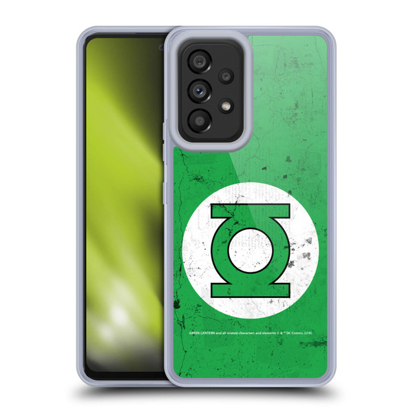 Green Lantern DC Comics Logos Classic Distressed Look Soft Gel Case for Samsung Galaxy A53 5G (2022)