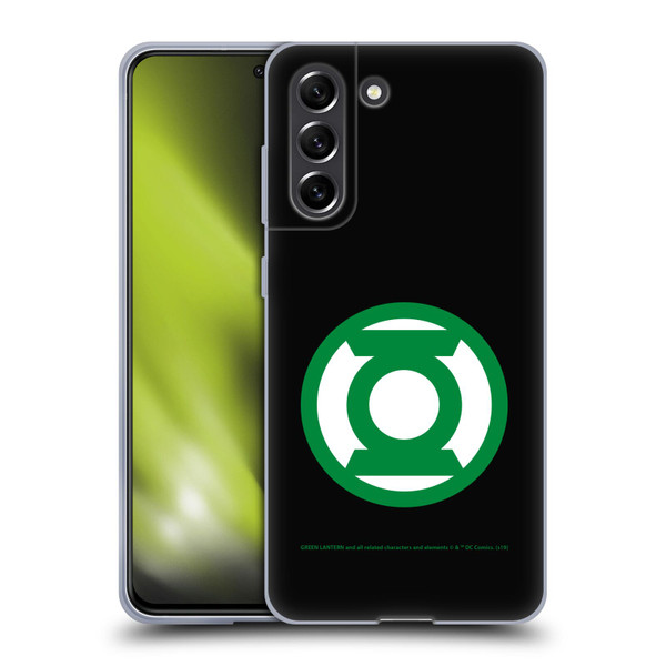 Green Lantern DC Comics Logos Black Soft Gel Case for Samsung Galaxy S21 FE 5G
