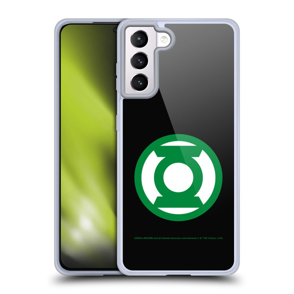 Green Lantern DC Comics Logos Black Soft Gel Case for Samsung Galaxy S21+ 5G