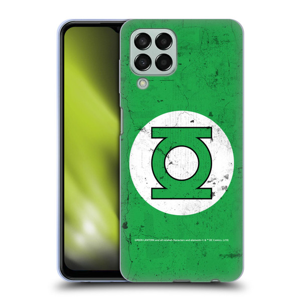 Green Lantern DC Comics Logos Classic Distressed Look Soft Gel Case for Samsung Galaxy M33 (2022)