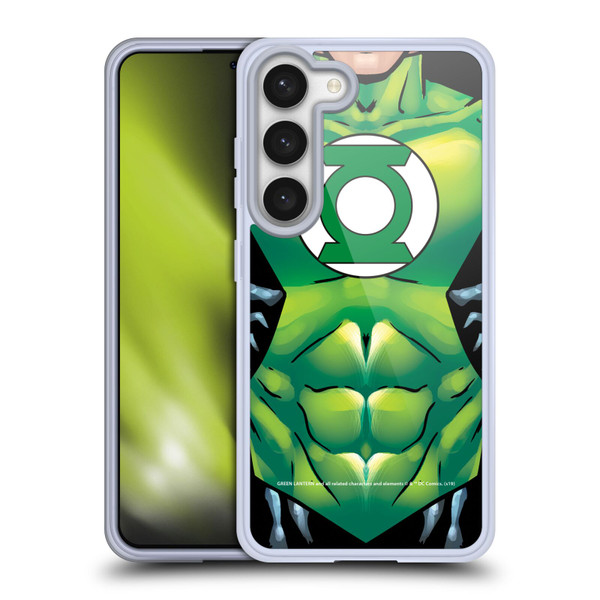 Green Lantern DC Comics Logos Uniform Soft Gel Case for Samsung Galaxy S23 5G