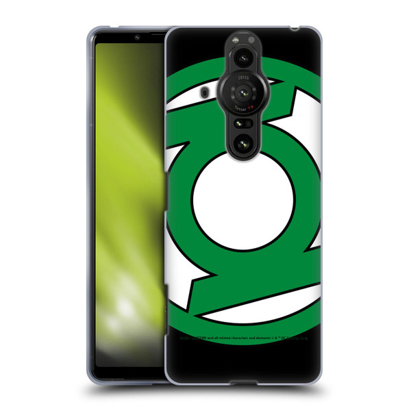 Green Lantern DC Comics Logos Oversized Soft Gel Case for Sony Xperia Pro-I