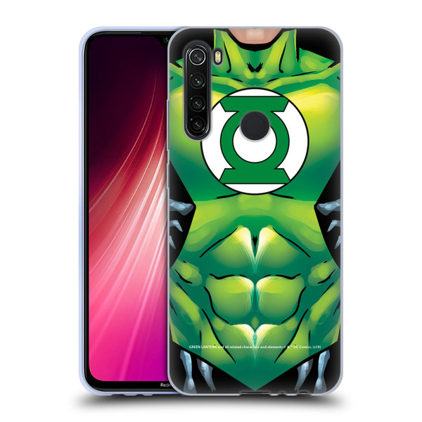 Green Lantern DC Comics Logos Uniform Soft Gel Case for Xiaomi Redmi Note 8T