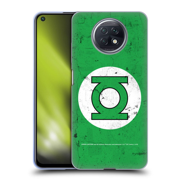 Green Lantern DC Comics Logos Classic Distressed Look Soft Gel Case for Xiaomi Redmi Note 9T 5G