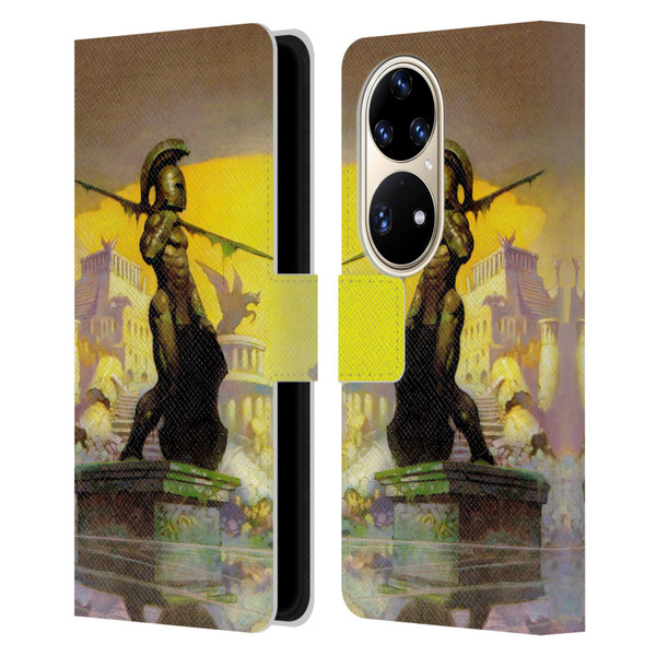 Frank Frazetta Fantasy Atlantis Leather Book Wallet Case Cover For Huawei P50 Pro