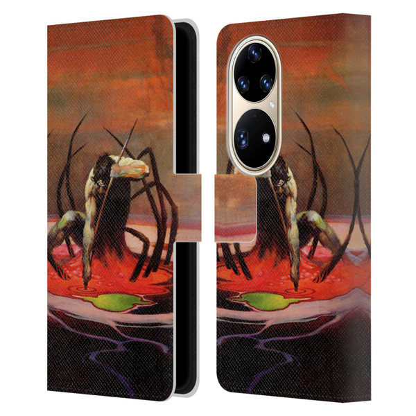 Frank Frazetta Fantasy The Spider King Leather Book Wallet Case Cover For Huawei P50 Pro