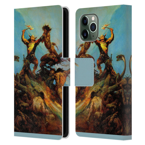 Frank Frazetta Fantasy Indomitable Leather Book Wallet Case Cover For Apple iPhone 11 Pro