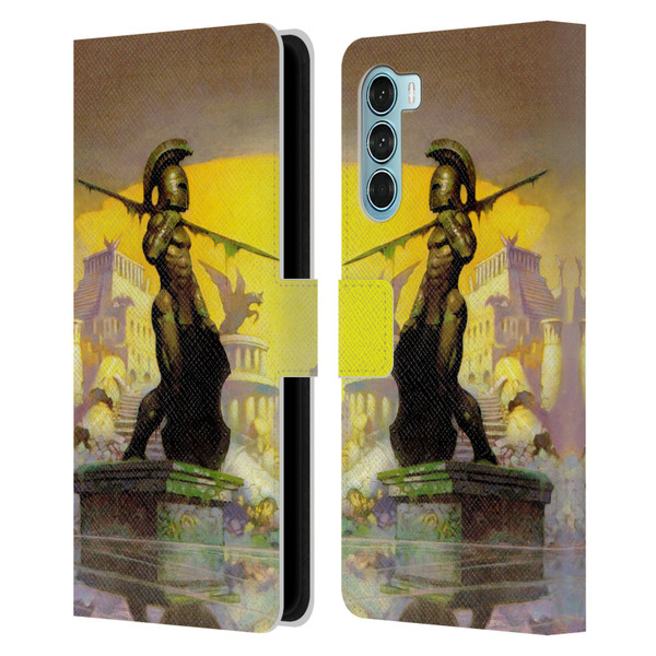 Frank Frazetta Fantasy Atlantis Leather Book Wallet Case Cover For Motorola Edge S30 / Moto G200 5G