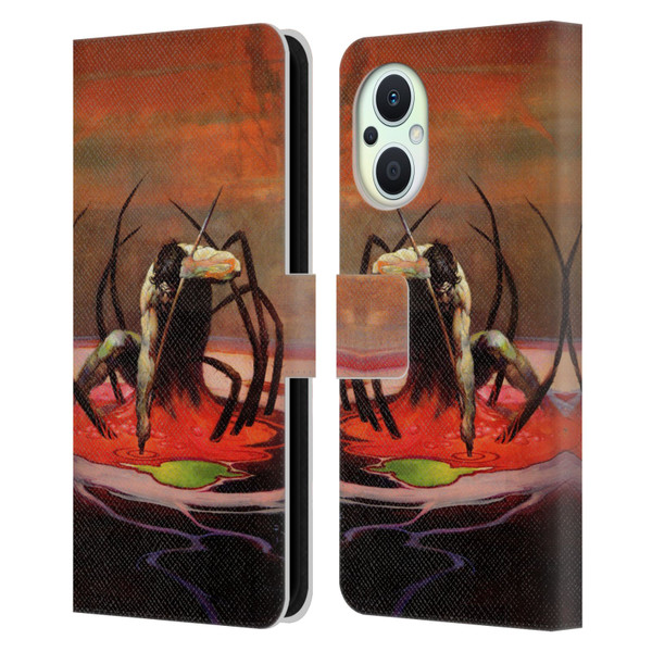 Frank Frazetta Fantasy The Spider King Leather Book Wallet Case Cover For OPPO Reno8 Lite