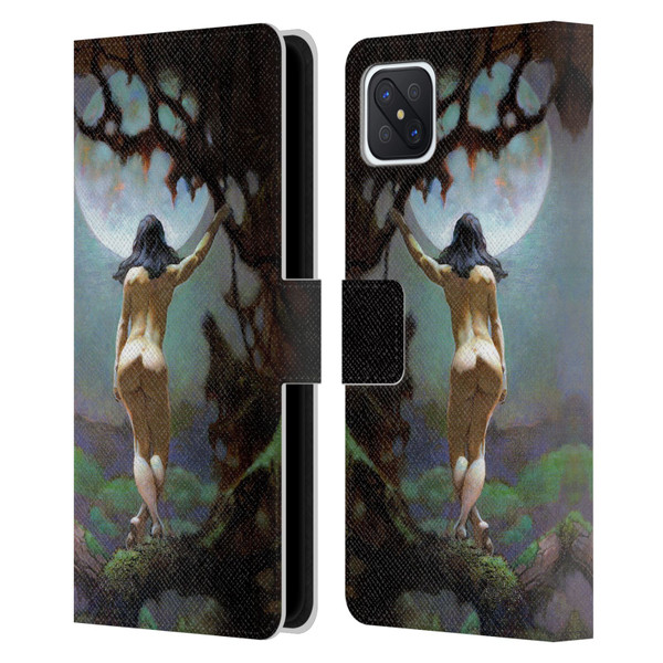 Frank Frazetta Fantasy Moons Rapture Leather Book Wallet Case Cover For OPPO Reno4 Z 5G