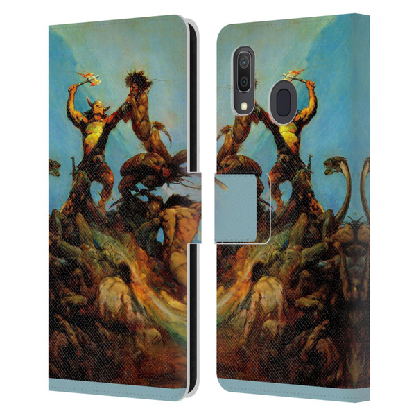 Frank Frazetta Fantasy Indomitable Leather Book Wallet Case Cover For Samsung Galaxy A33 5G (2022)