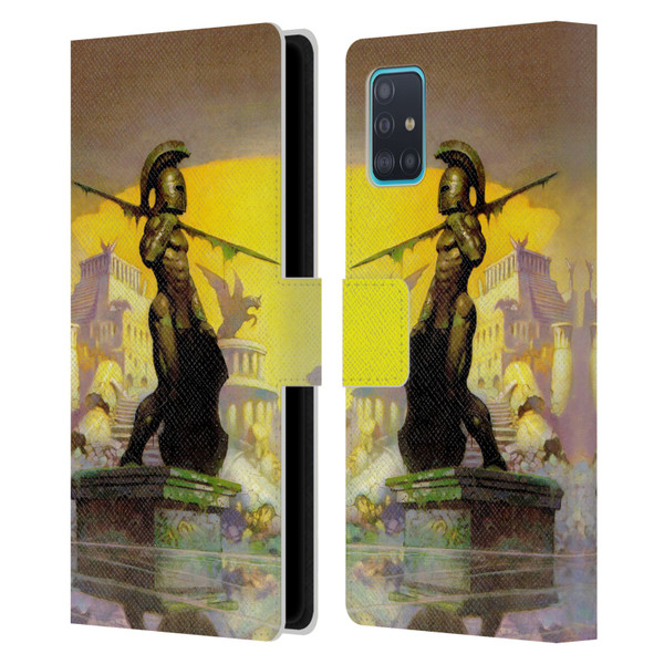 Frank Frazetta Fantasy Atlantis Leather Book Wallet Case Cover For Samsung Galaxy A51 (2019)