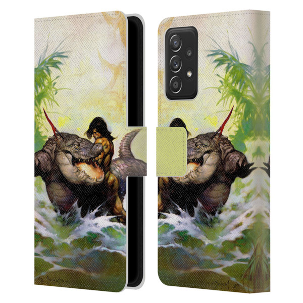 Frank Frazetta Fantasy Monster Out Of Time Leather Book Wallet Case Cover For Samsung Galaxy A53 5G (2022)