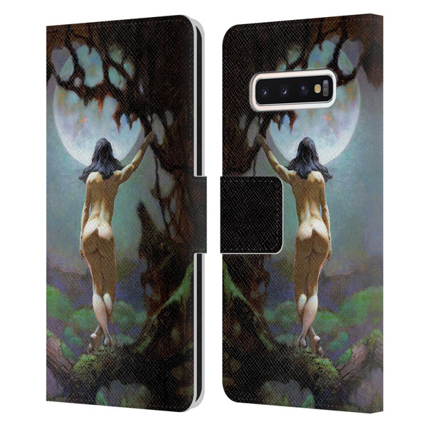 Frank Frazetta Fantasy Moons Rapture Leather Book Wallet Case Cover For Samsung Galaxy S10