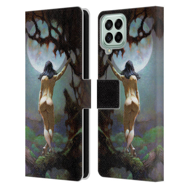 Frank Frazetta Fantasy Moons Rapture Leather Book Wallet Case Cover For Samsung Galaxy M33 (2022)