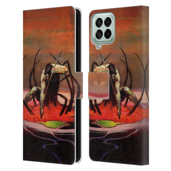 Frank Frazetta Fantasy The Spider King Leather Book Wallet Case Cover For Samsung Galaxy M53 (2022)