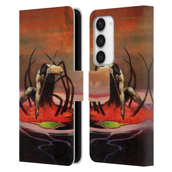 Frank Frazetta Fantasy The Spider King Leather Book Wallet Case Cover For Samsung Galaxy S23 5G