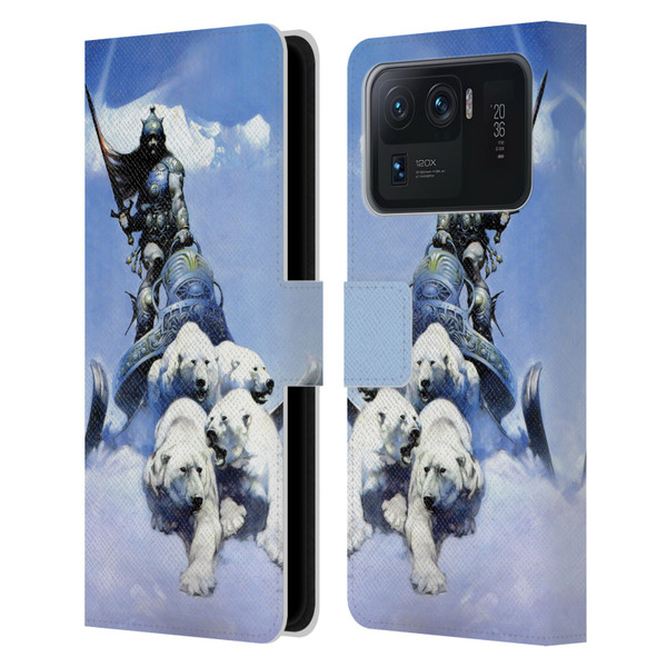 Frank Frazetta Fantasy Silver Warrior Leather Book Wallet Case Cover For Xiaomi Mi 11 Ultra