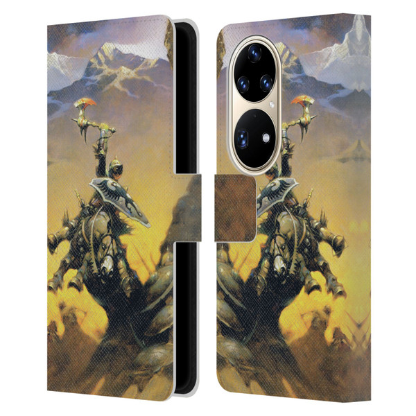 Frank Frazetta Medieval Fantasy Eternal Champion Leather Book Wallet Case Cover For Huawei P50 Pro