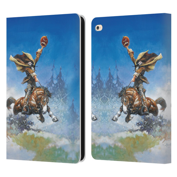 Frank Frazetta Medieval Fantasy Headless Horseman Leather Book Wallet Case Cover For Apple iPad Air 2 (2014)