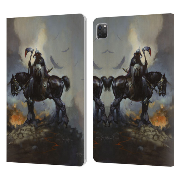 Frank Frazetta Medieval Fantasy Death Dealer Leather Book Wallet Case Cover For Apple iPad Pro 11 2020 / 2021 / 2022