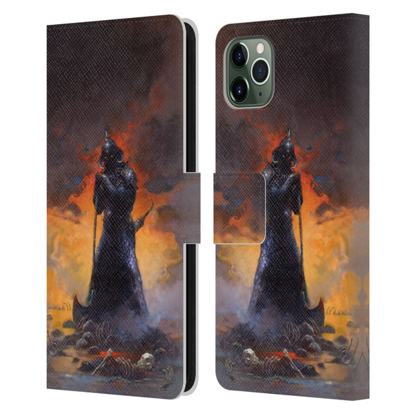 Frank Frazetta Medieval Fantasy Death Dealer 3 Leather Book Wallet Case Cover For Apple iPhone 11 Pro Max