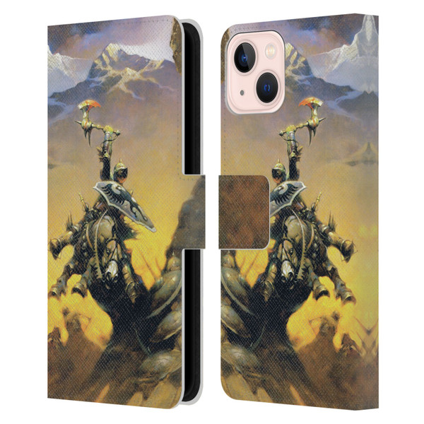Frank Frazetta Medieval Fantasy Eternal Champion Leather Book Wallet Case Cover For Apple iPhone 13