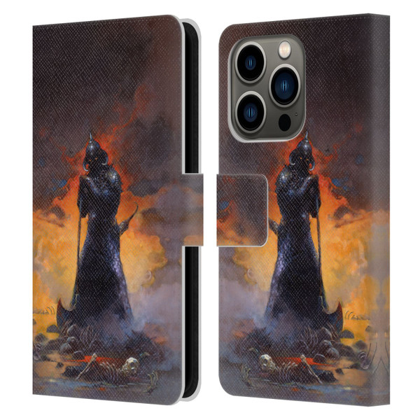 Frank Frazetta Medieval Fantasy Death Dealer 3 Leather Book Wallet Case Cover For Apple iPhone 14 Pro