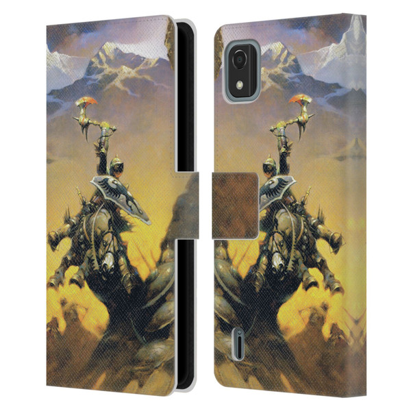 Frank Frazetta Medieval Fantasy Eternal Champion Leather Book Wallet Case Cover For Nokia C2 2nd Edition