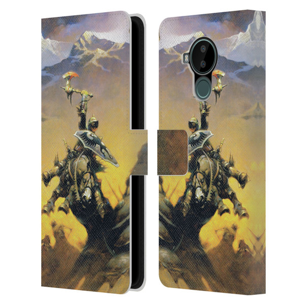 Frank Frazetta Medieval Fantasy Eternal Champion Leather Book Wallet Case Cover For Nokia C30