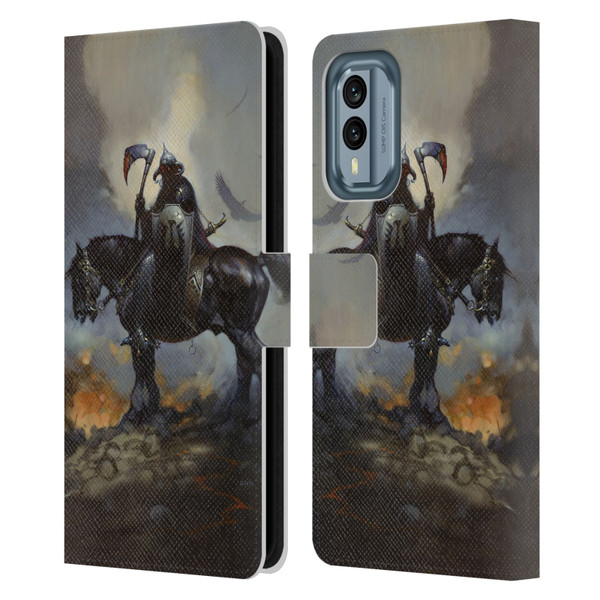 Frank Frazetta Medieval Fantasy Death Dealer Leather Book Wallet Case Cover For Nokia X30