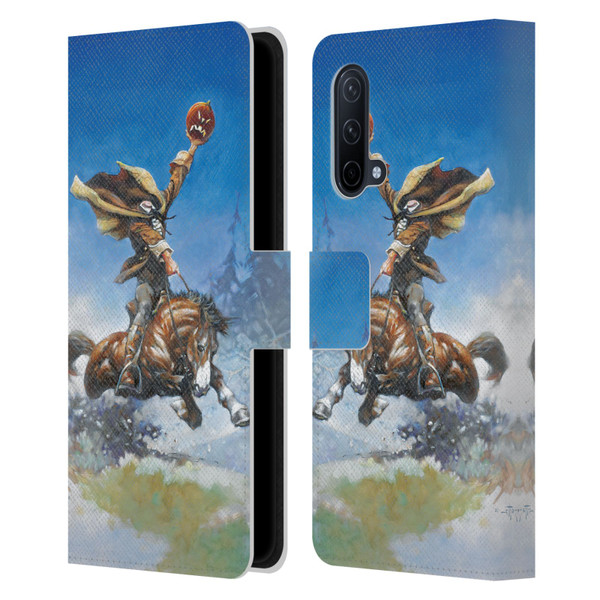 Frank Frazetta Medieval Fantasy Headless Horseman Leather Book Wallet Case Cover For OnePlus Nord CE 5G