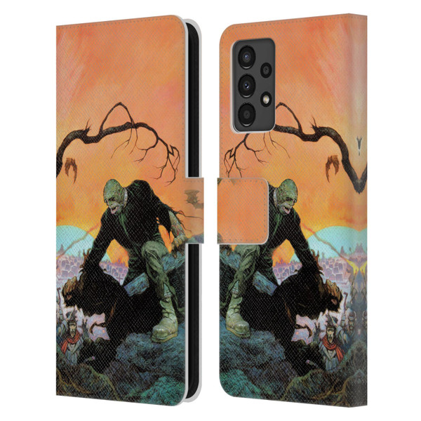 Frank Frazetta Medieval Fantasy Zombie Leather Book Wallet Case Cover For Samsung Galaxy A13 (2022)