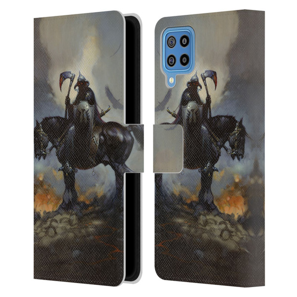 Frank Frazetta Medieval Fantasy Death Dealer Leather Book Wallet Case Cover For Samsung Galaxy F22 (2021)