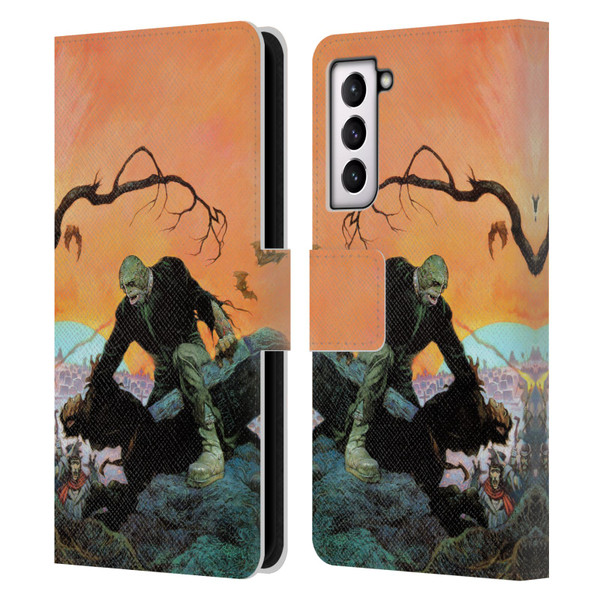 Frank Frazetta Medieval Fantasy Zombie Leather Book Wallet Case Cover For Samsung Galaxy S21 5G