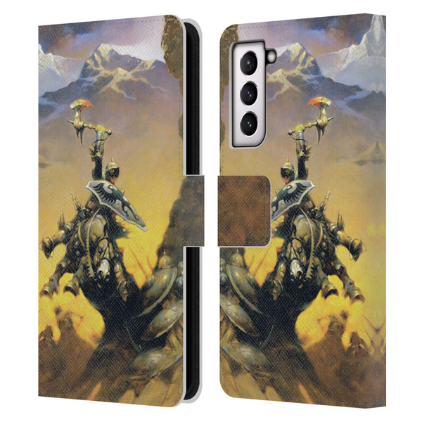 Frank Frazetta Medieval Fantasy Eternal Champion Leather Book Wallet Case Cover For Samsung Galaxy S21 5G