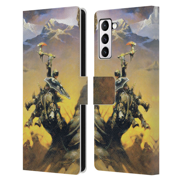 Frank Frazetta Medieval Fantasy Eternal Champion Leather Book Wallet Case Cover For Samsung Galaxy S21+ 5G