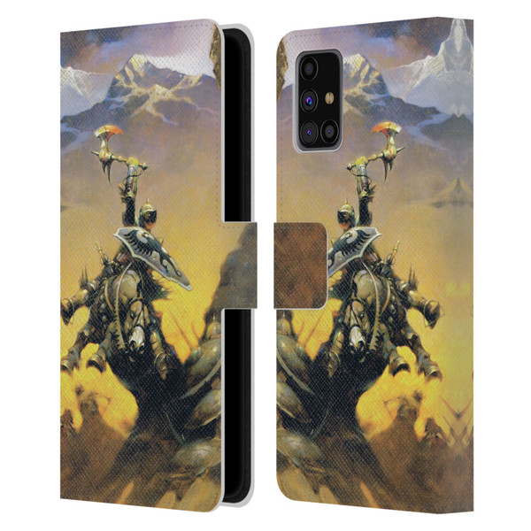 Frank Frazetta Medieval Fantasy Eternal Champion Leather Book Wallet Case Cover For Samsung Galaxy M31s (2020)