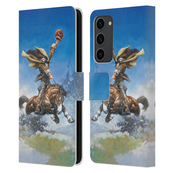 Frank Frazetta Medieval Fantasy Headless Horseman Leather Book Wallet Case Cover For Samsung Galaxy S23+ 5G
