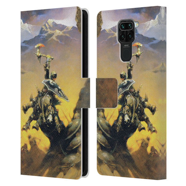 Frank Frazetta Medieval Fantasy Eternal Champion Leather Book Wallet Case Cover For Xiaomi Redmi Note 9 / Redmi 10X 4G